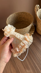 Gorro de Cumpleaños Encaje beige