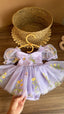 Vestido Lila Tul Bordado con Lazo – Edición Jardín Encantado | Vestido de Encaje | Ropa de bebé y niña | El Closet de Emma