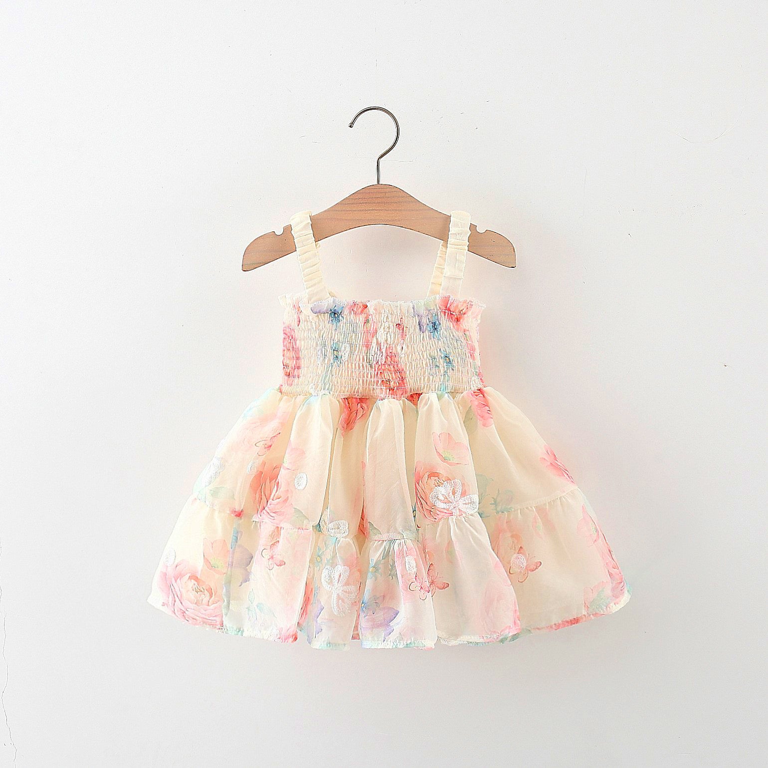 Vestido Hada de Mariposa – Edición Floral Pastel