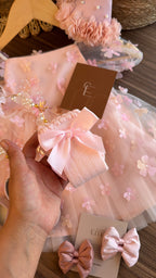 Vestido Princesa Floral Rosa
