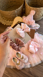 Vestido Princesa Floral Rosa