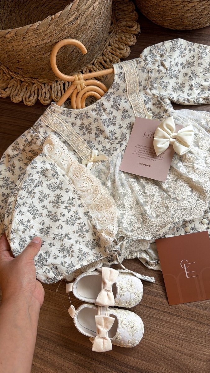 Vestido conjunto Encanto de Primavera | | Ropa de bebé y niña | El Closet de Emma
