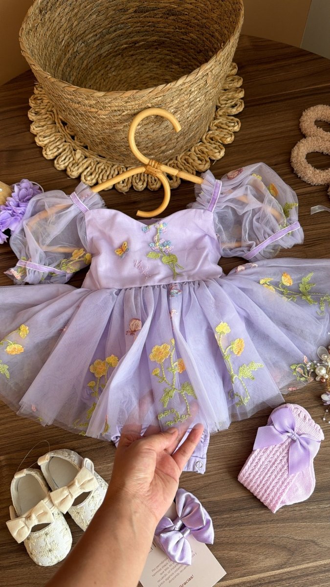 Outfit “Hada Lila Encantada” 🧚🏻‍♀️✨ | Vestido de Encaje | Ropa de bebé y niña | El Closet de Emma