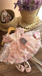 Vestido de Mariposas Rosa para Niña – Set Hada