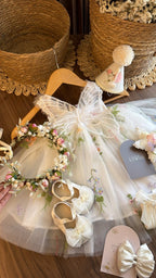 Nombre SEO: Outfit de Hada para Bebé con Vestido Floral y Accesorios | | Ropa de bebé y niña | El Closet de Emma