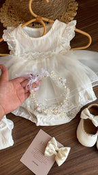 Outfit Dulce Blanco | Vestido de Encaje | Ropa de bebé y niña | El Closet de Emma