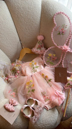 Vestido outfit El Jardín Encantado de Emma | | Ropa de bebé y niña | El Closet de Emma