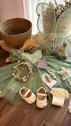 Vestido de Hada del Bosque Encantado – Outfit Infantil Vintage | | Ropa de bebé y niña | El Closet de Emma