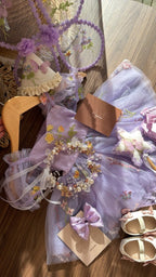 Vestido outfit sueño de hada lavanda | | Ropa de bebé y niña | El Closet de Emma