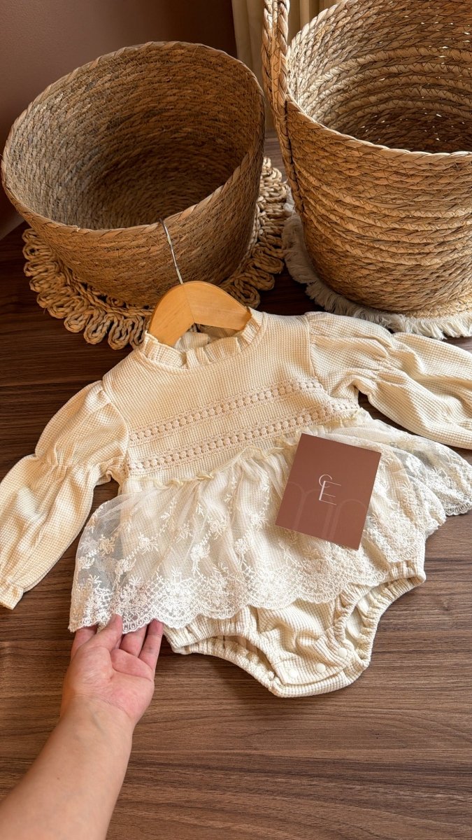 Vestido outfit Emma aurora | | Ropa de bebé y niña | El Closet de Emma