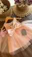 Vestido Tul Rosa para Bebé con Lazo Grande y Perlas | Cumpleaños y Fiesta | Vestido | Ropa de bebé y niña | El Closet de Emma