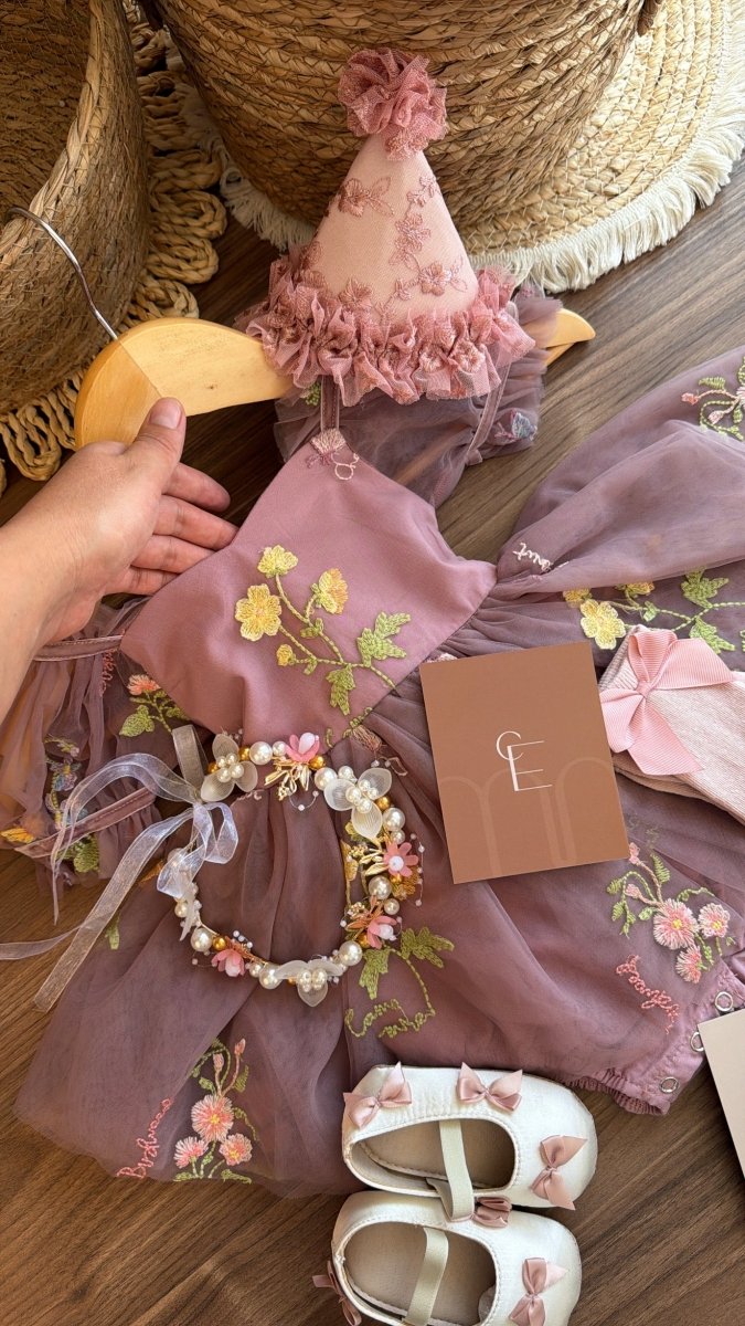 Vestido Conjunto Emma Belle Éthérée | | Ropa de bebé y niña | El Closet de Emma