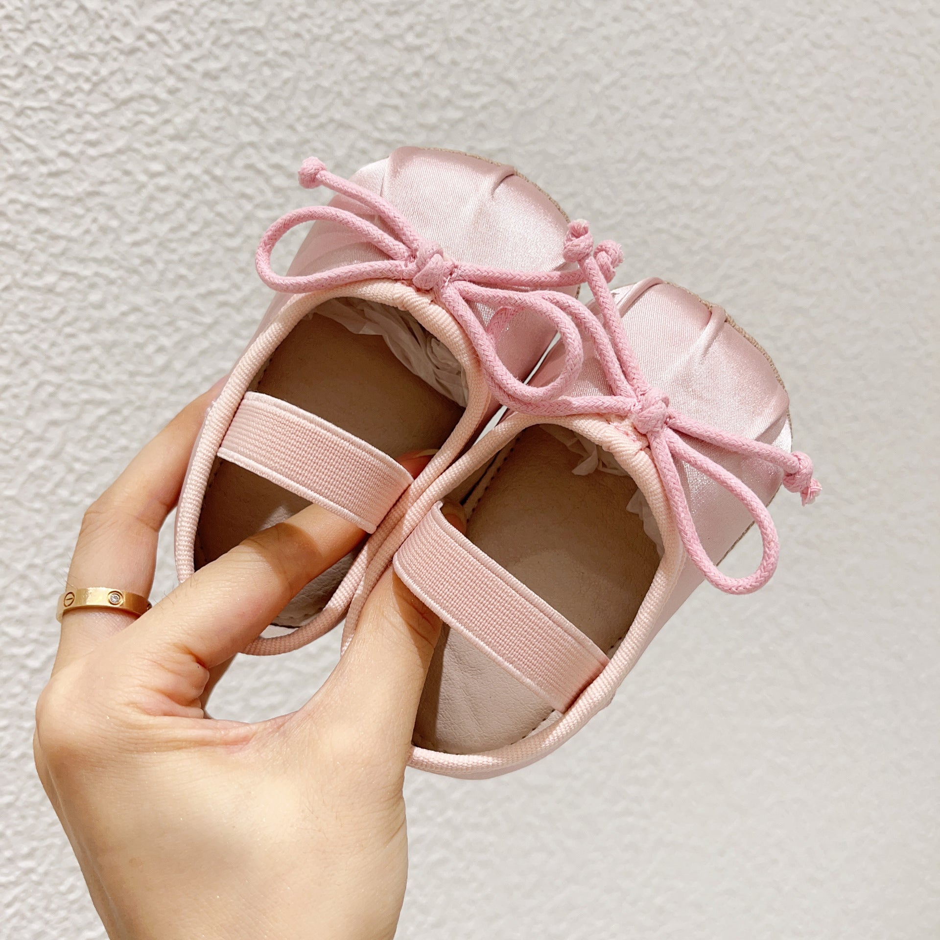 Zapatos Baby Rosa Ballet con Lazo – Dulzura Clásica