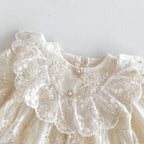 Vestido Encaje Vintage Marfil – Edición Clásica Emma | Vestido de Encaje | Ropa de bebé y niña | El Closet de Emma