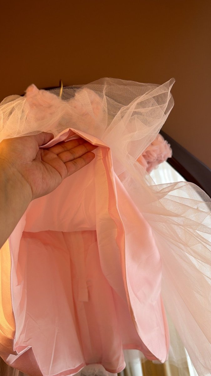 Vestido Rosa Princesa de Flores – Talla 3 Años | | Ropa de bebé y niña | El Closet de Emma