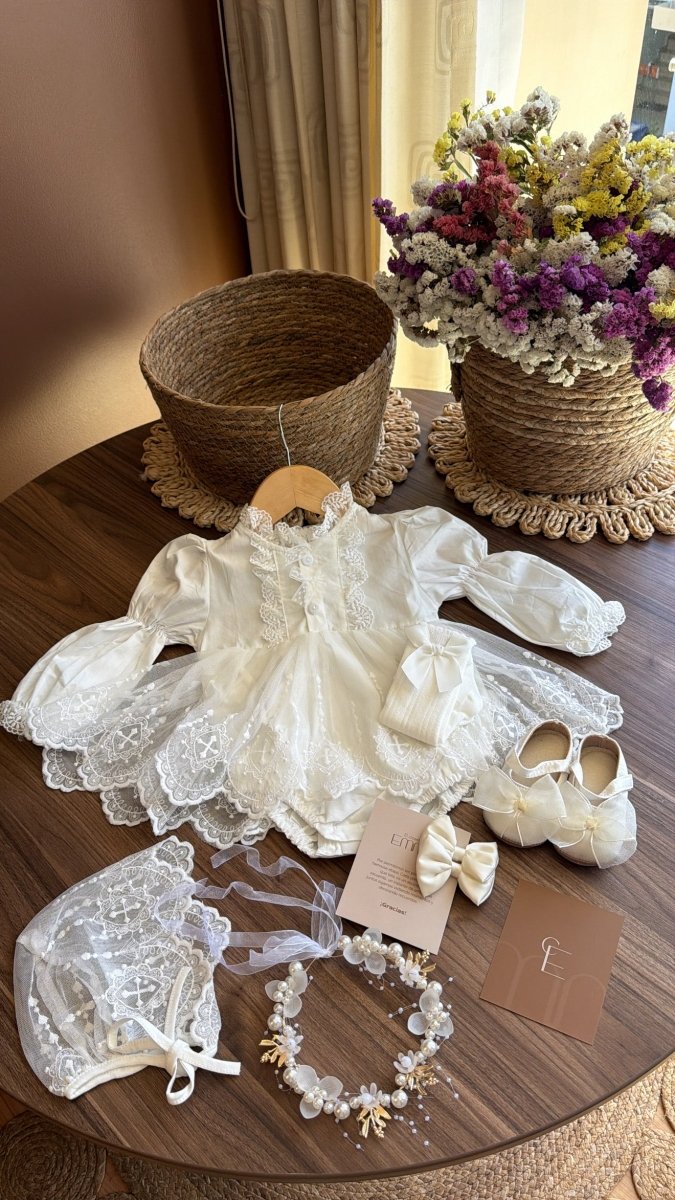Outfit “vestido Blanca Ilusión” | | Ropa de bebé y niña | El Closet de Emma