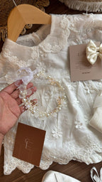 Vestido outfit Emma Luz de Ángeles | | Ropa de bebé y niña | El Closet de Emma