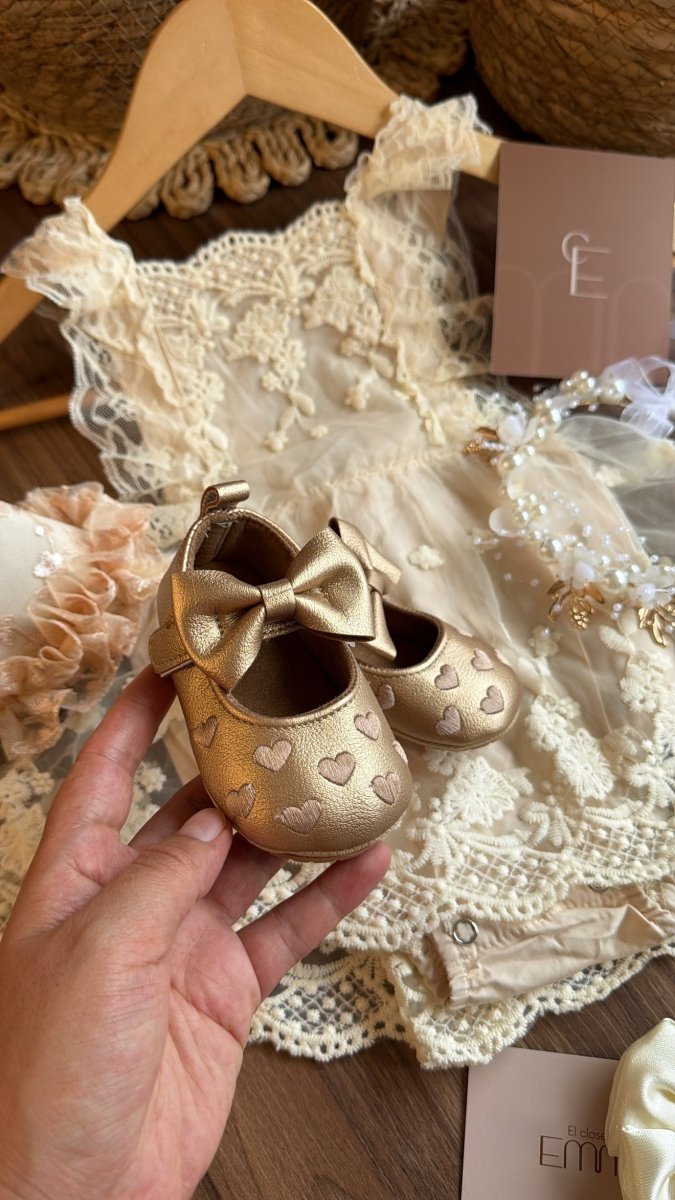 Outfit vestido perla vintage Dulce Encanto | | Ropa de bebé y niña | El Closet de Emma