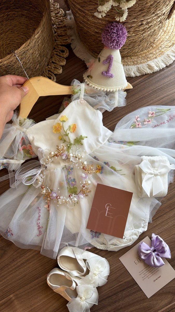 Outfit vestido Hada Encantada | | Ropa de bebé y niña | El Closet de Emma