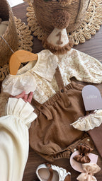Conjunto Vintage para Bebé Niña de 1 Año | Outfit Completo de Cumpleaños