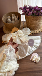 Outfit Vintage para Niña | Vestido, Medias, Zapatos, Tiara y Ganchos