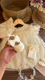 Vestido outfit bendición de amor | | Ropa de bebé y niña | El Closet de Emma