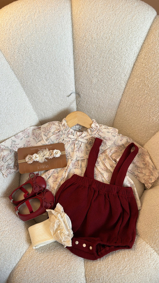 Outfit floral Navidad