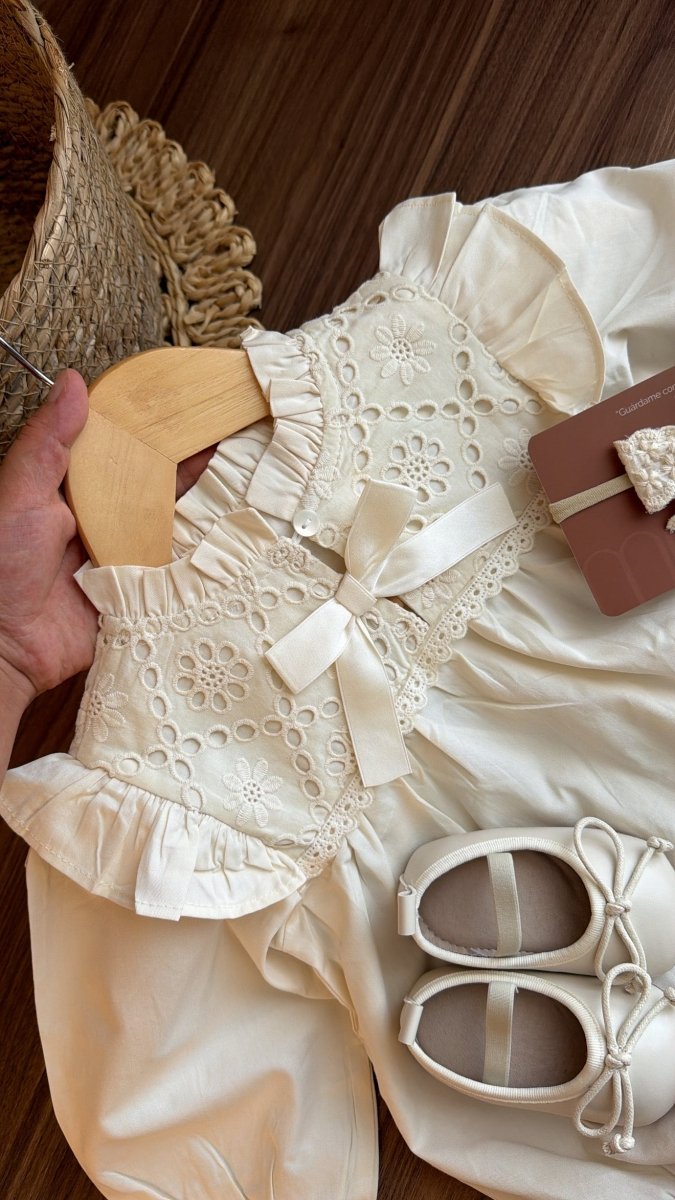 Outfit Vintage Marfil 🤍 | | Ropa de bebé y niña | El Closet de Emma