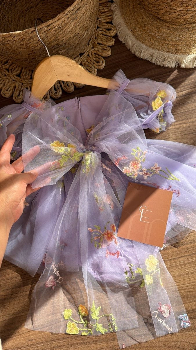 Vestido outfit sueño de hada lavanda | | Ropa de bebé y niña | El Closet de Emma