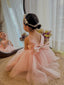 Outfit Tul Rosa para niña con Lazo Grande y Perlas | Cumpleaños y Fiesta | Vestido | Ropa de bebé y niña | El Closet de Emma
