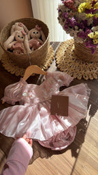 Vestido outfit Bella en Rosa | | Ropa de bebé y niña | El Closet de Emma