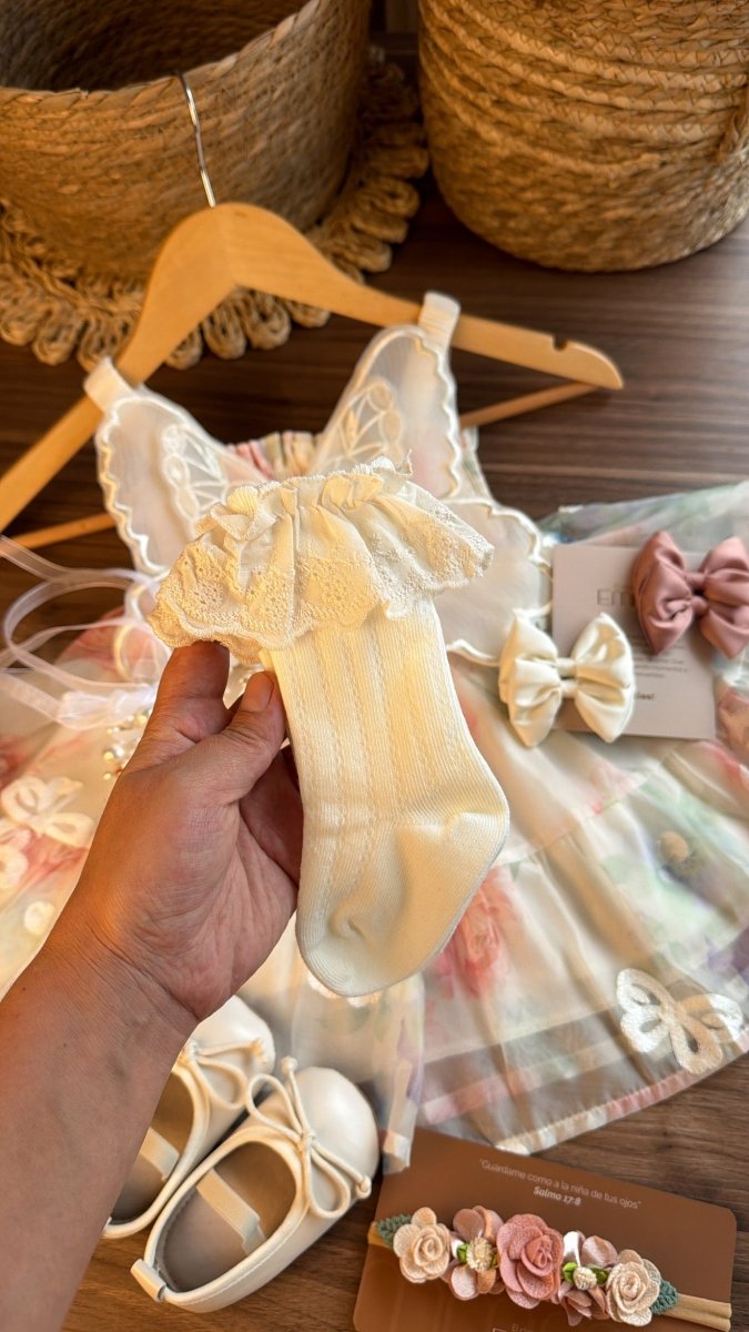 Vestido outfit Jardín de Mariposas de Ensueño | | Ropa de bebé y niña | El Closet de Emma