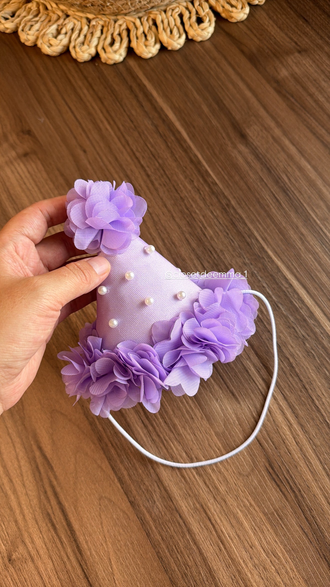 Gorro de cumpleaños Lila