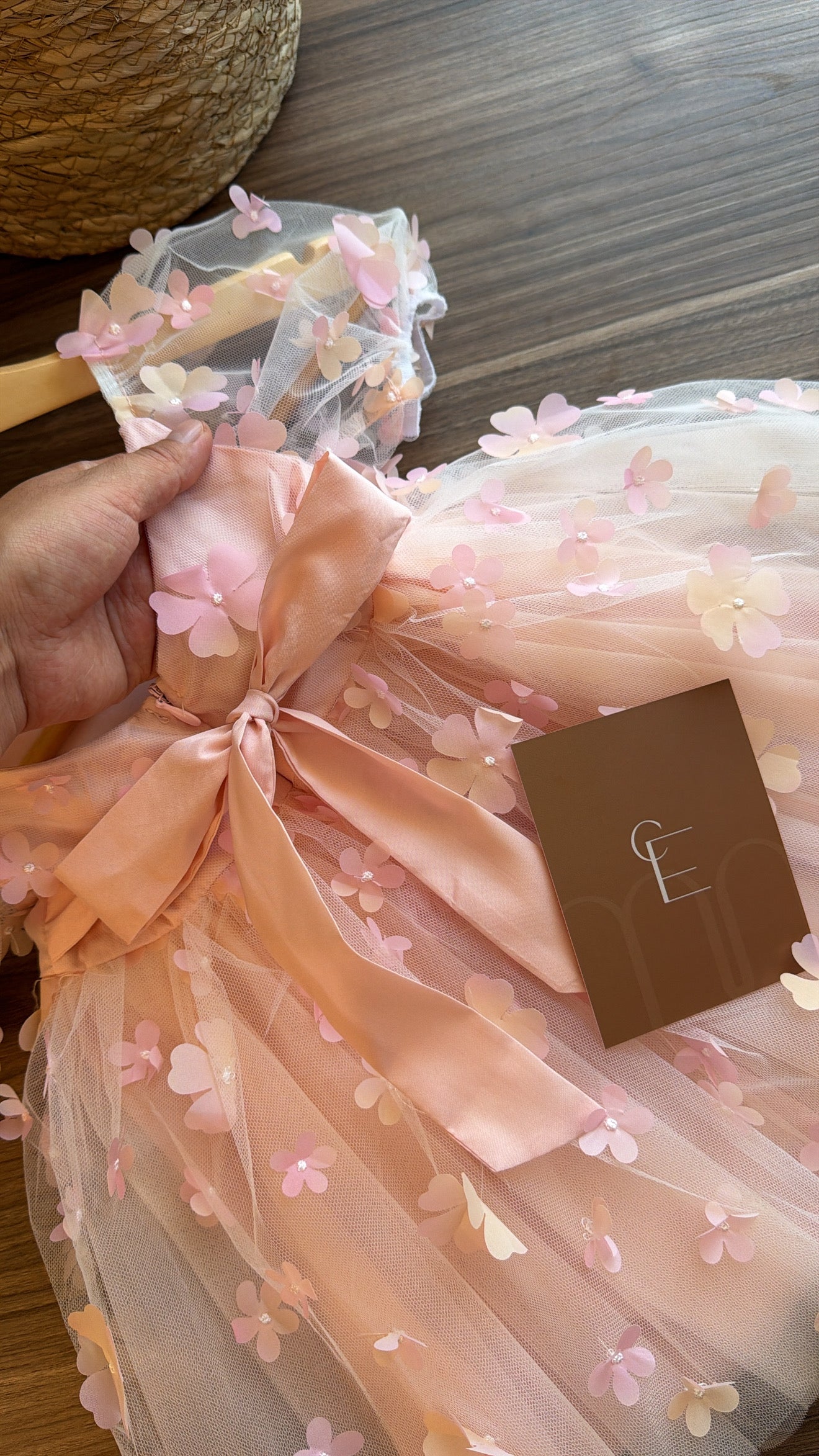 Vestido Princesa Floral Rosa