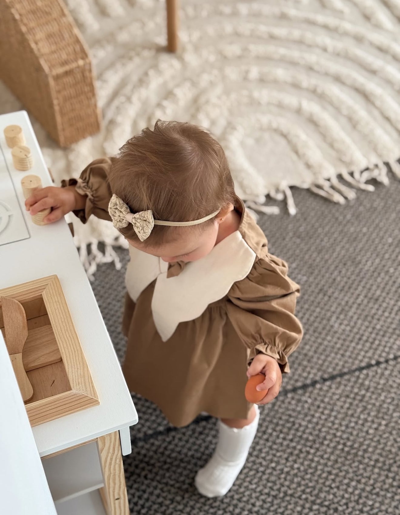 Vestido vintage caramelo Imagen secundaria del producto