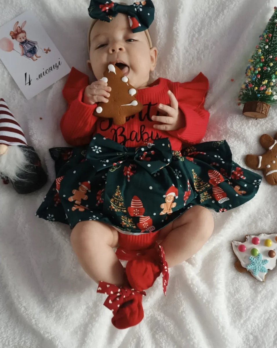 Vestido Santa Baby | | Ropa de bebé y niña | El Closet de Emma Imagen principal del producto