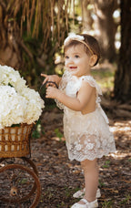 Romper vestido blanco encaje