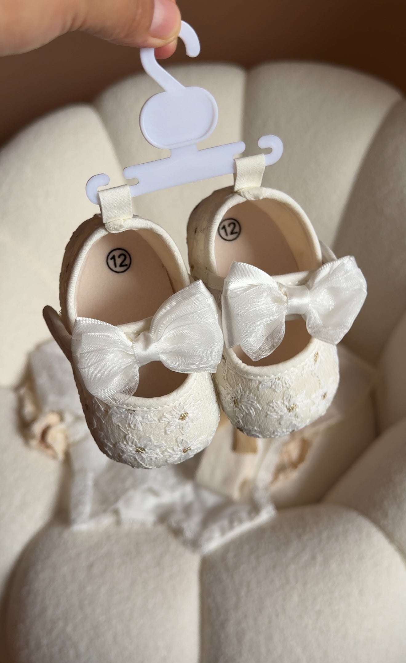 Conjunto de Bautizo y Ceremonia en Encaje Blanco