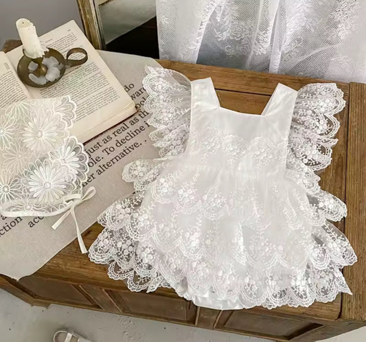 Vestido encaje ángel