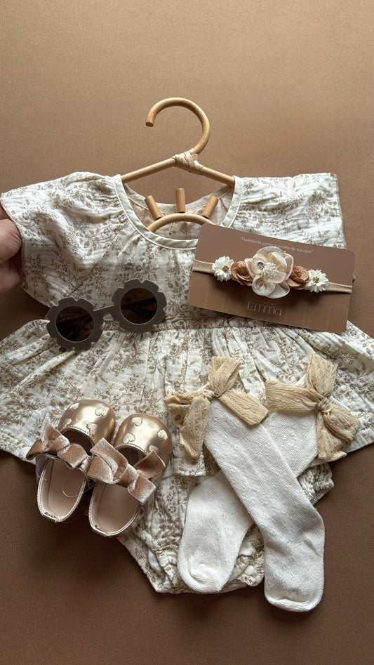 Outfit estampado floral vintage