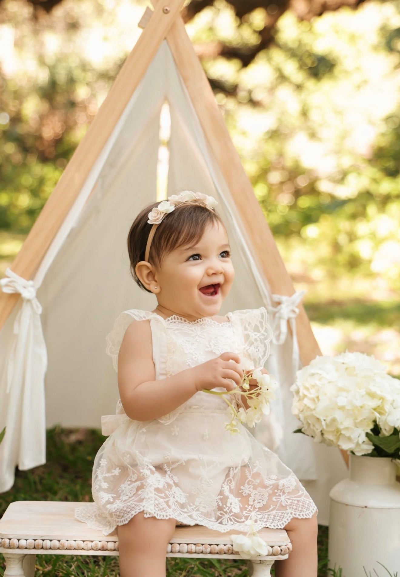 Romper vestido blanco encaje