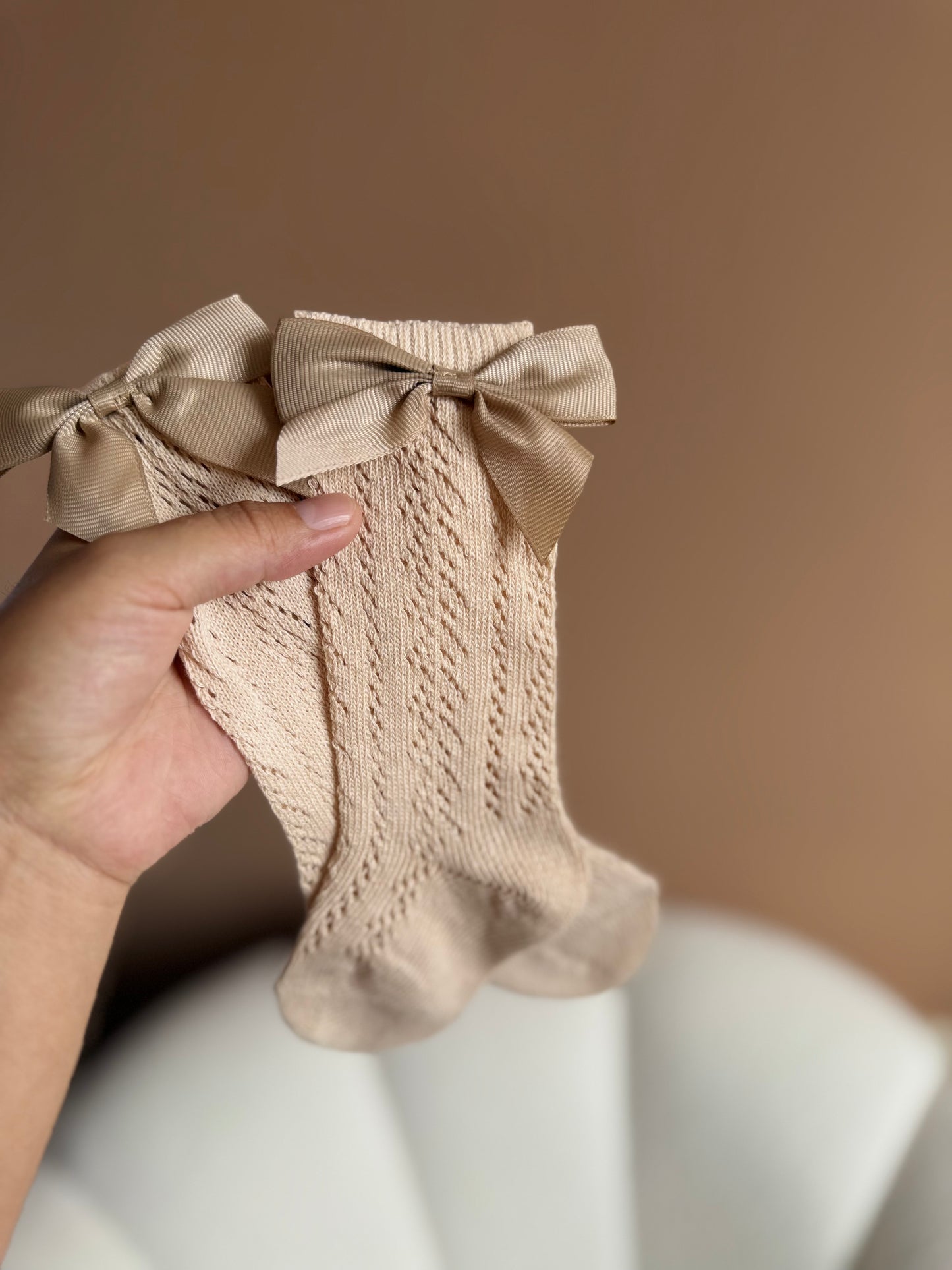 Medias con lazo