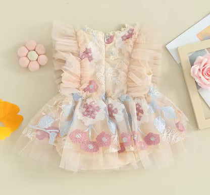 Vestido Bloom de Tul Bordado