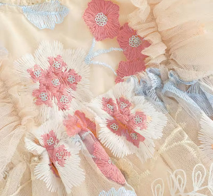 Vestido Bloom de Tul Bordado