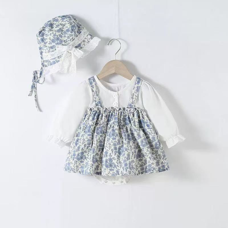 Conjunto Vintage Floral – Elegancia atemporal para tu bebé Imagen principal del producto