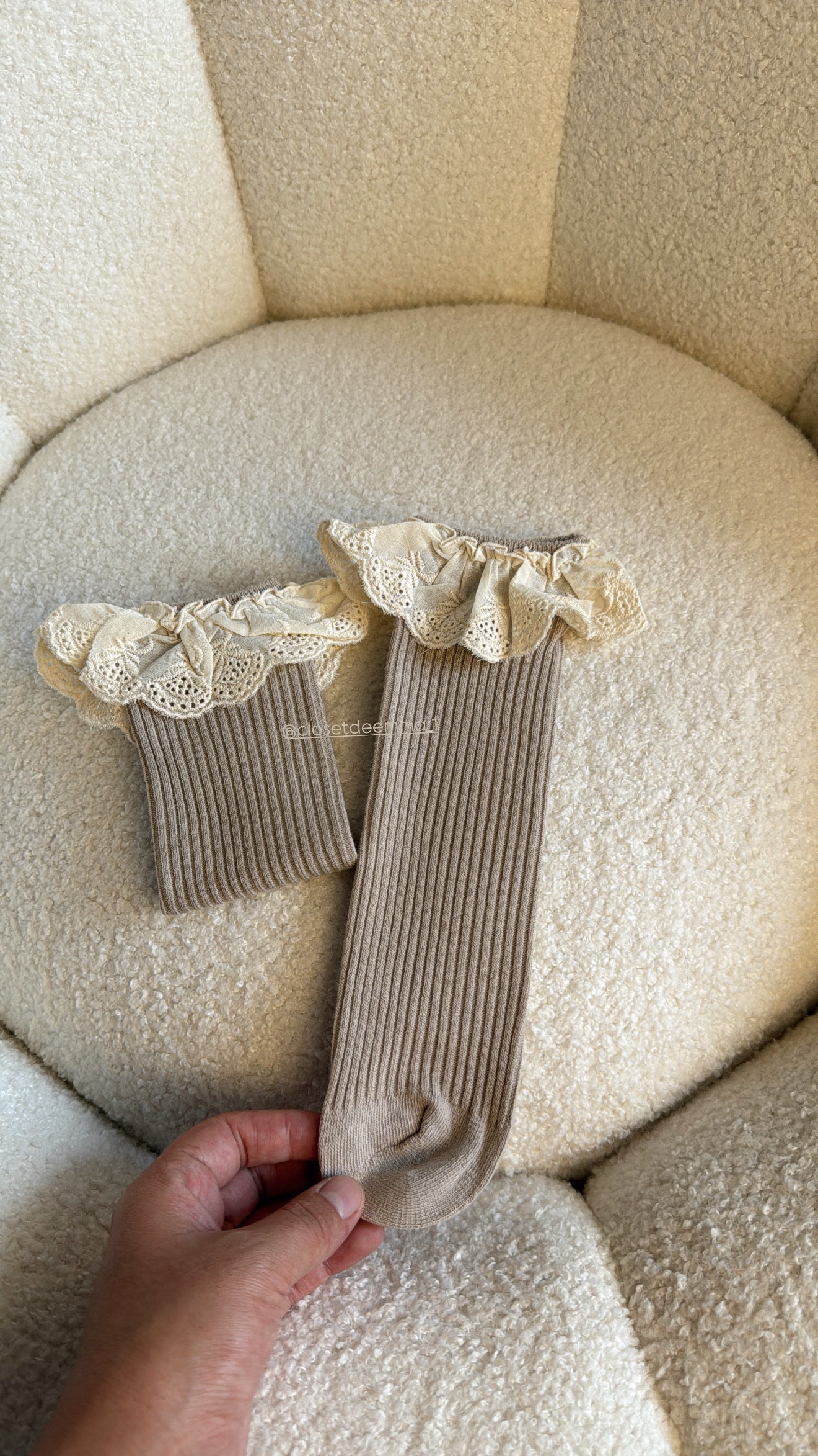 Medias acaneladas Imagen secundaria del producto