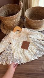 Outfit vestido Alma de encaje | | Ropa de bebé y niña | El Closet de Emma