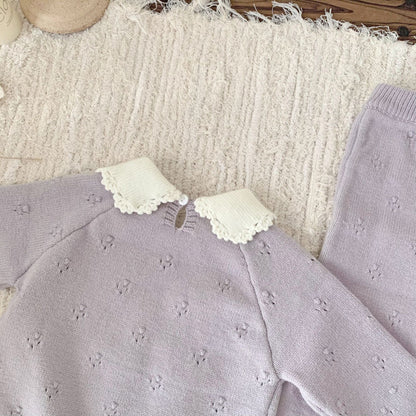 Conjunto Tejido "Encanto Clásico" - Lila