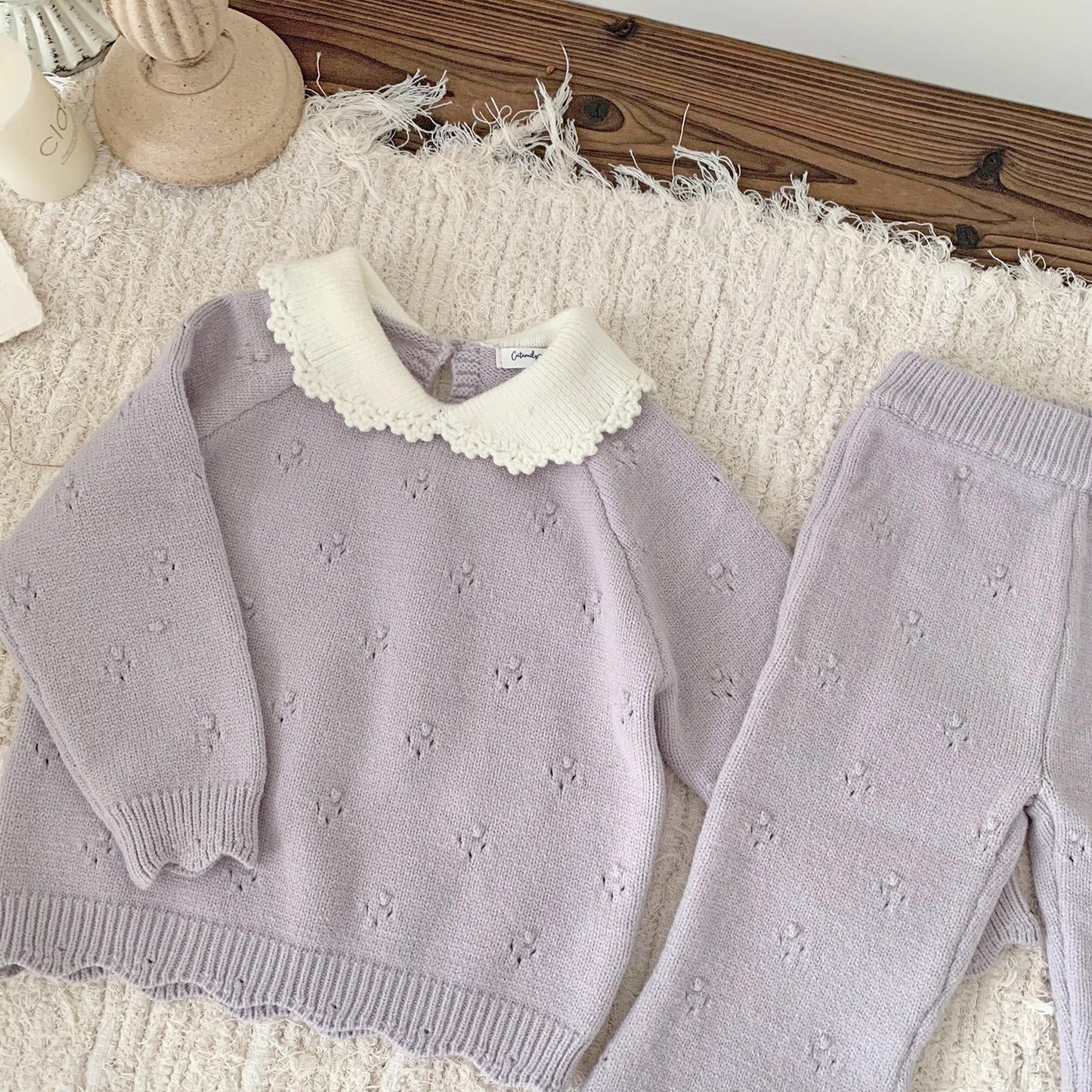 Conjunto Tejido "Encanto Clásico" - Lila
