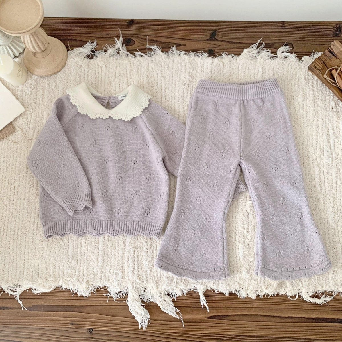 Conjunto Tejido "Encanto Clásico" - Lila